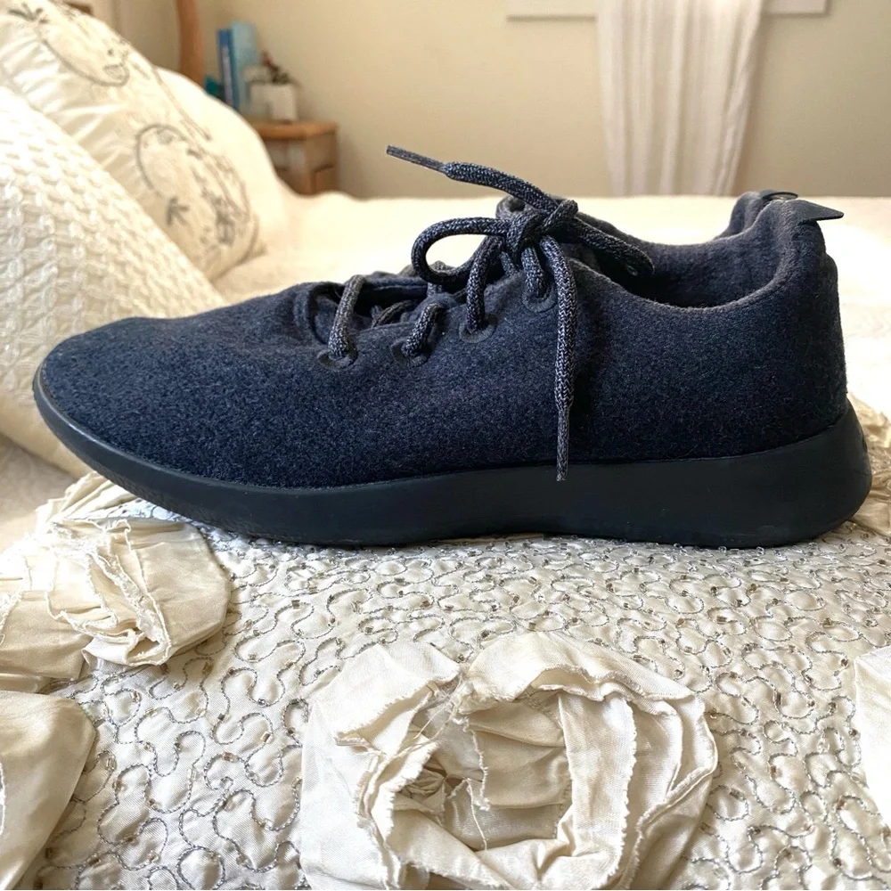 Allbirds Wool Runners Natural Charcoal Black Running Walking Sneakers Size 9 Men - Picture 5 of 16